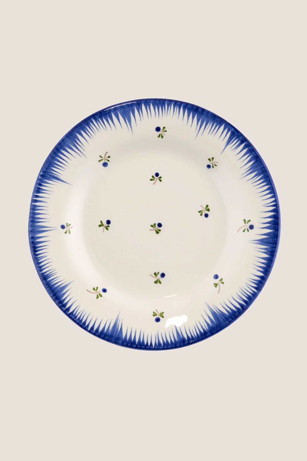 Lily Blue Dessert Plate