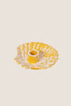 Concha Candle Yellow with White