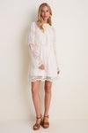 Cream Lace Collar Annabel Mini Dress