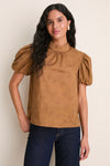 Caramel Floral Gigi Blouse