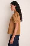 Caramel Floral Gigi Blouse