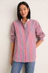 Port Stripe Camelot Collar Tunic