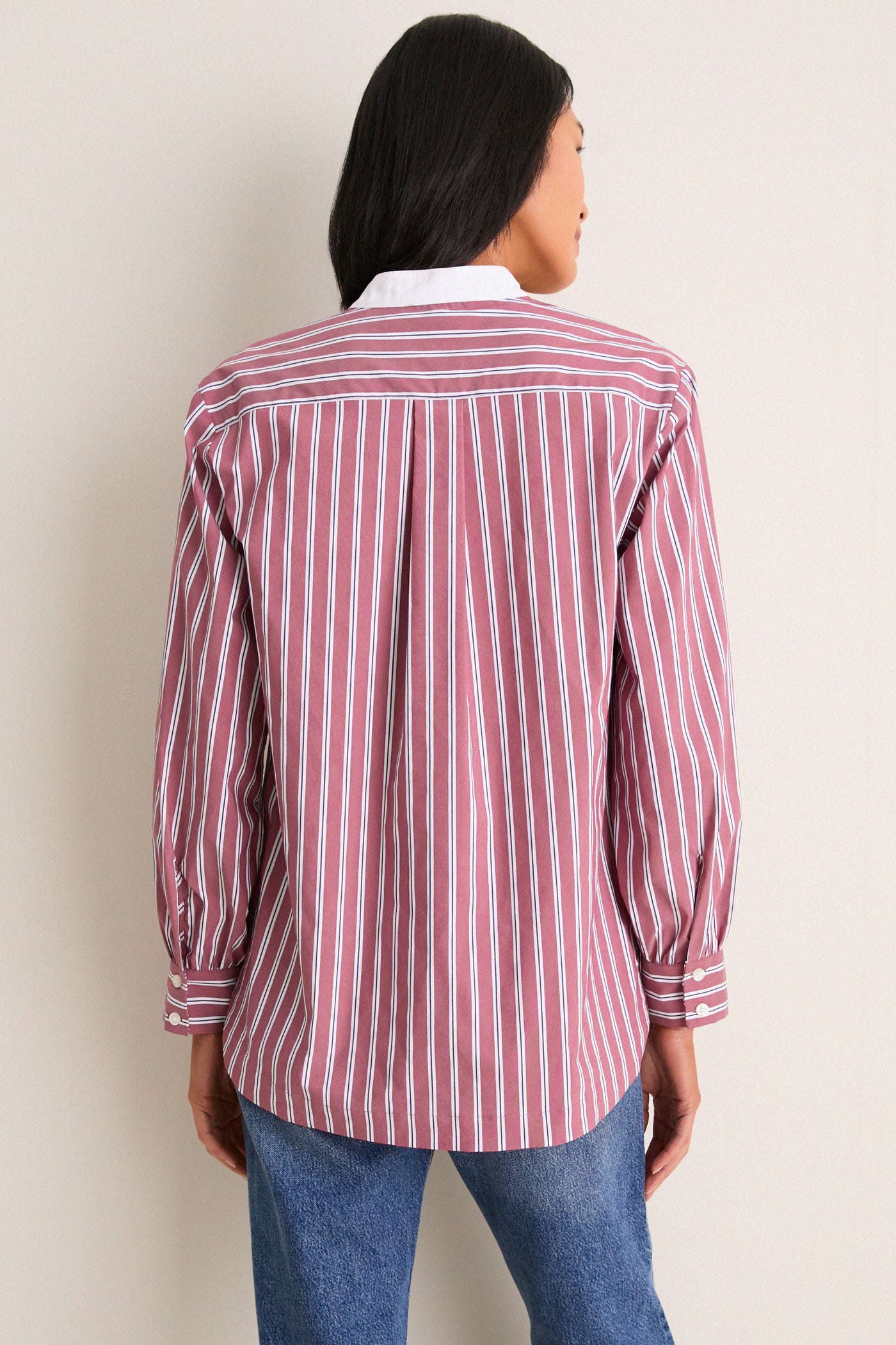 Port Stripe Camelot Collar Tunic