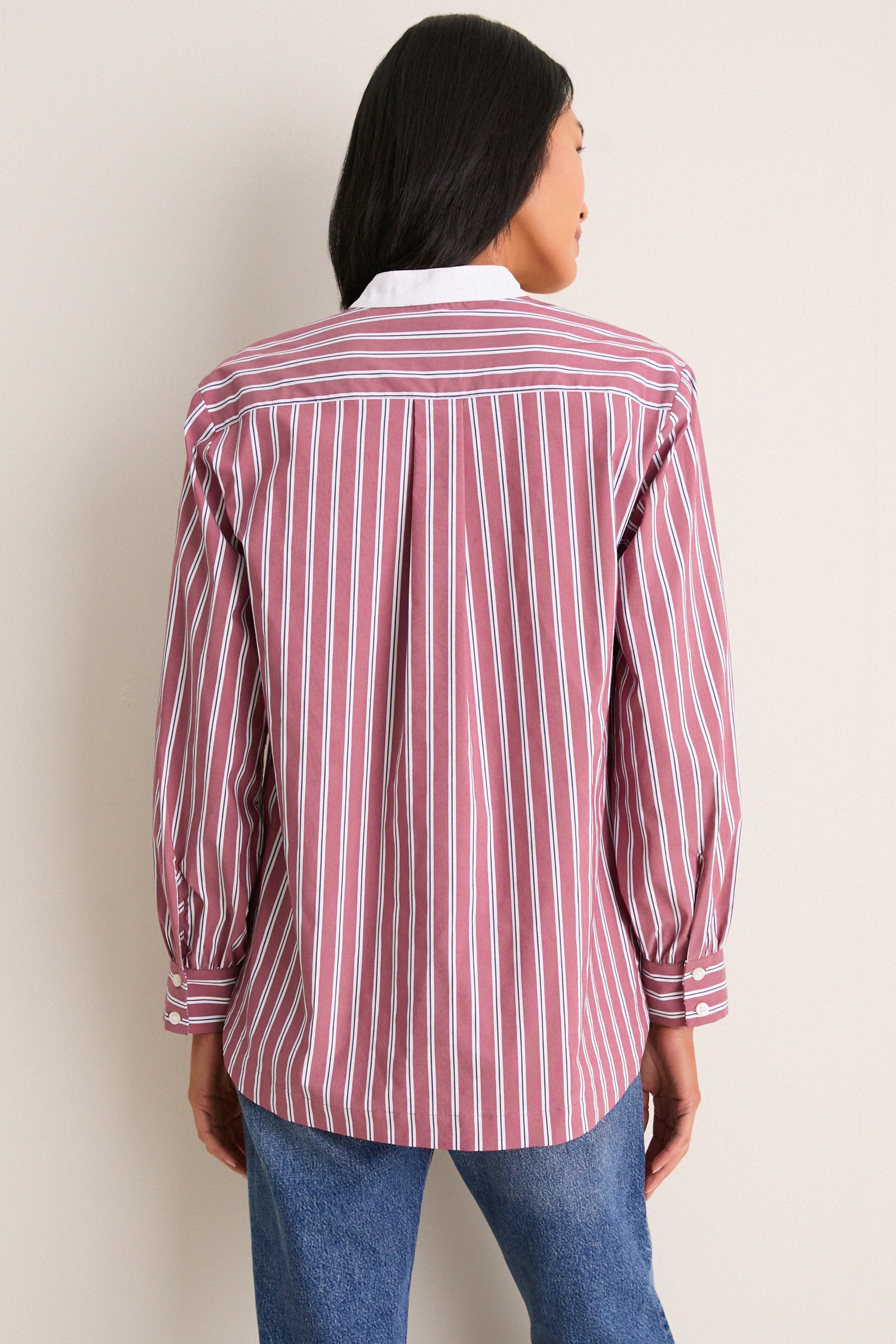 Port Stripe Camelot Collar Tunic