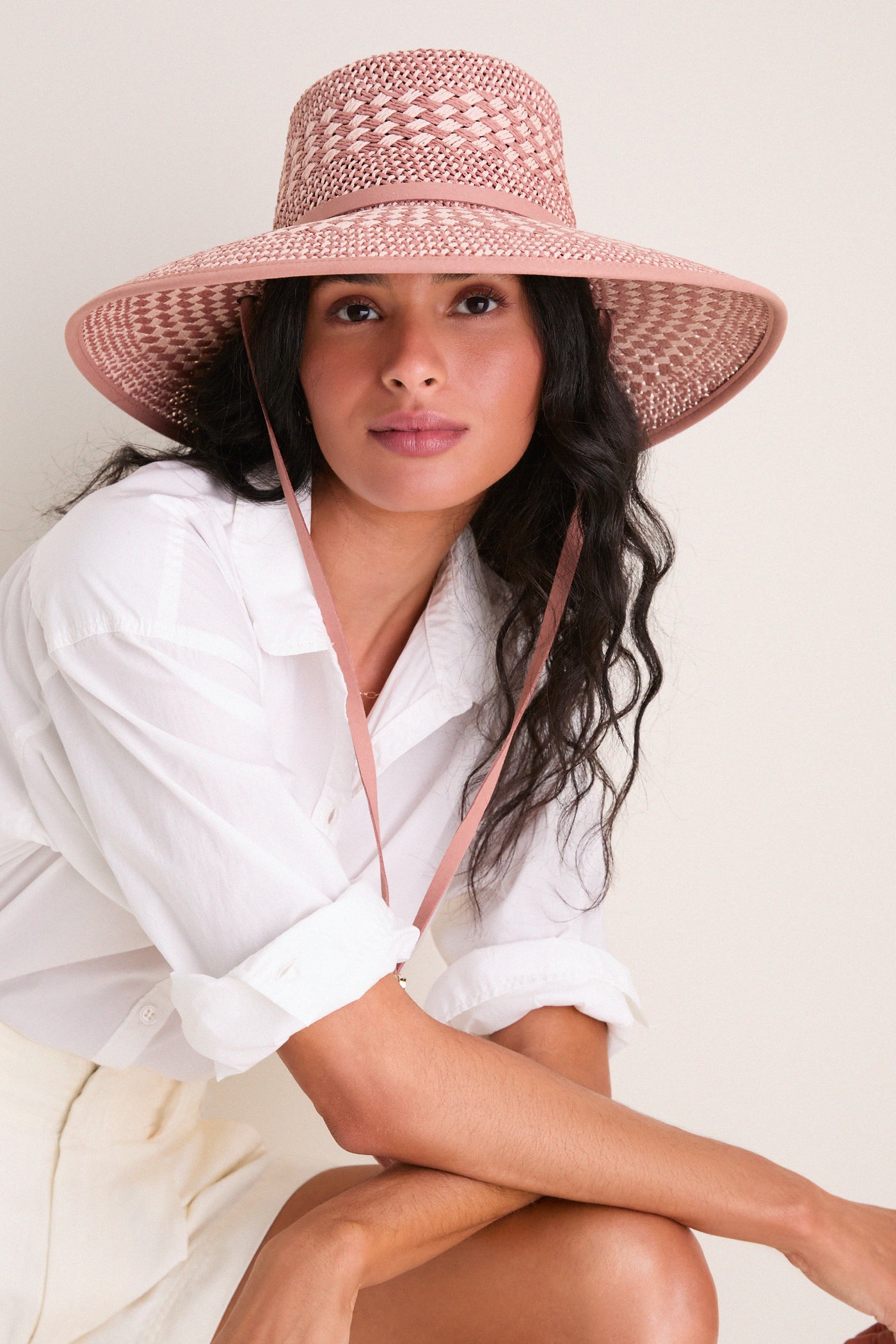 Shell Pink Boca Boat Hat