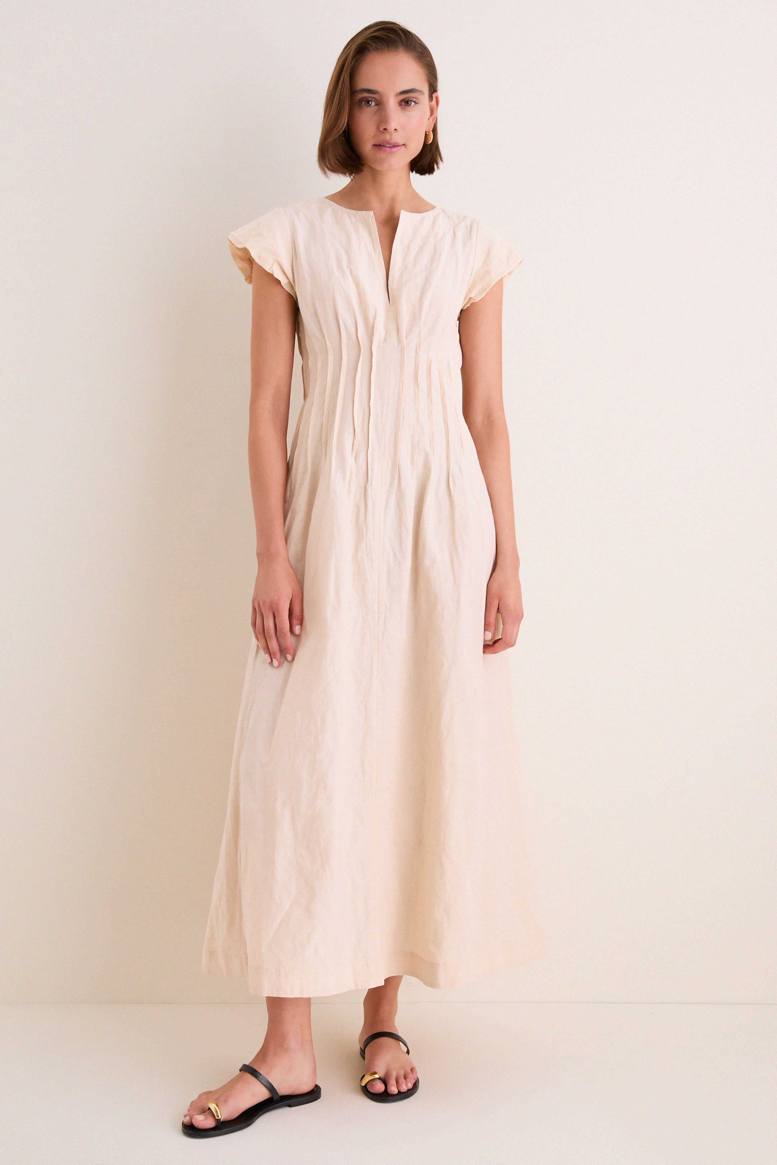 Shell Maravilla Pintuck Maxi | Apiece Apart