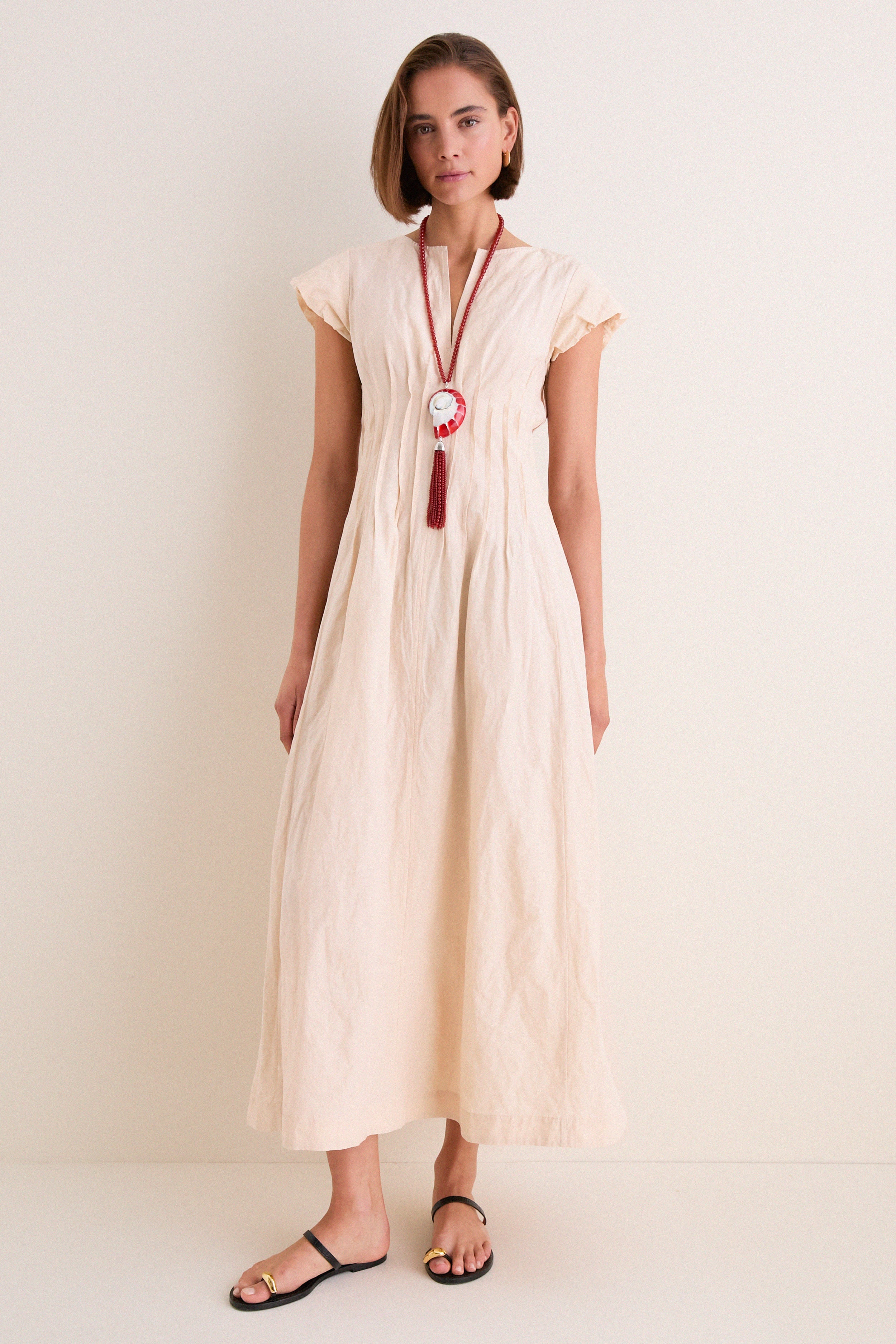 Shell Maravilla Pintuck Maxi | Apiece Apart