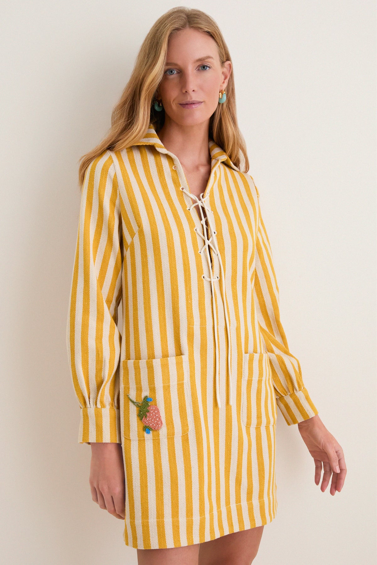 Off-White Isadora Sunlight Stripe Dress