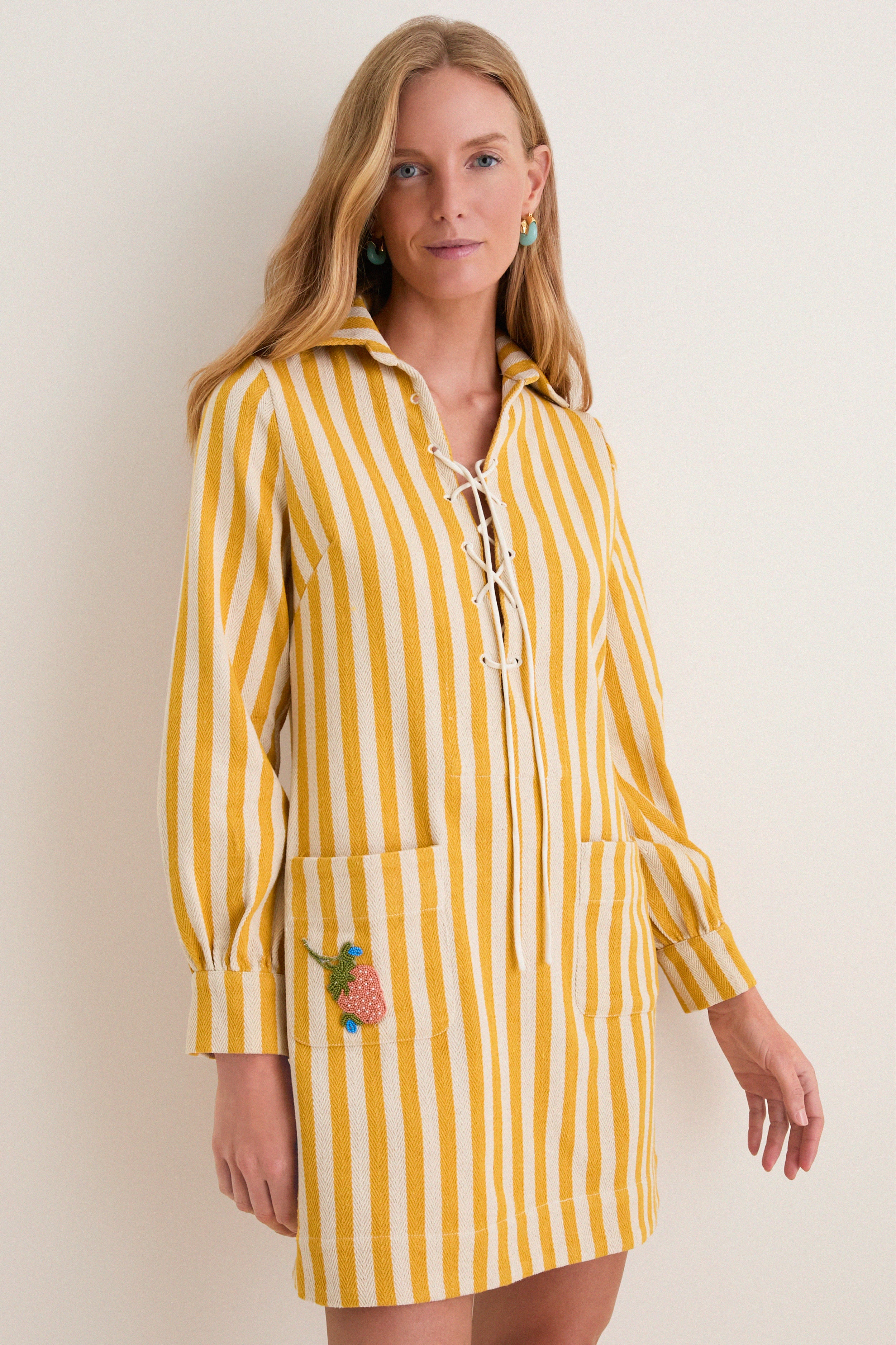 Off-White Isadora Sunlight Stripe Dress