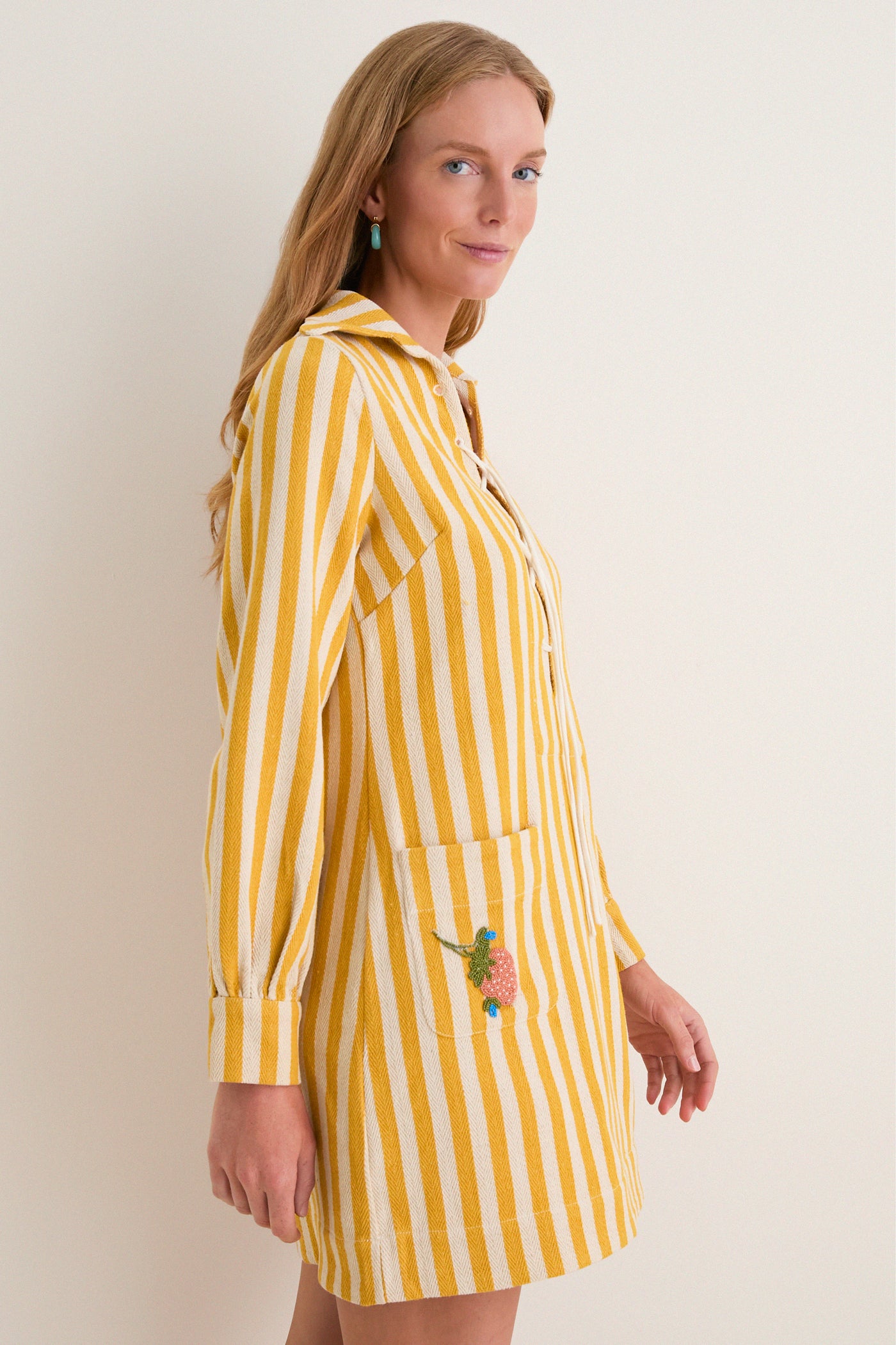 Off-White Isadora Sunlight Stripe Dress