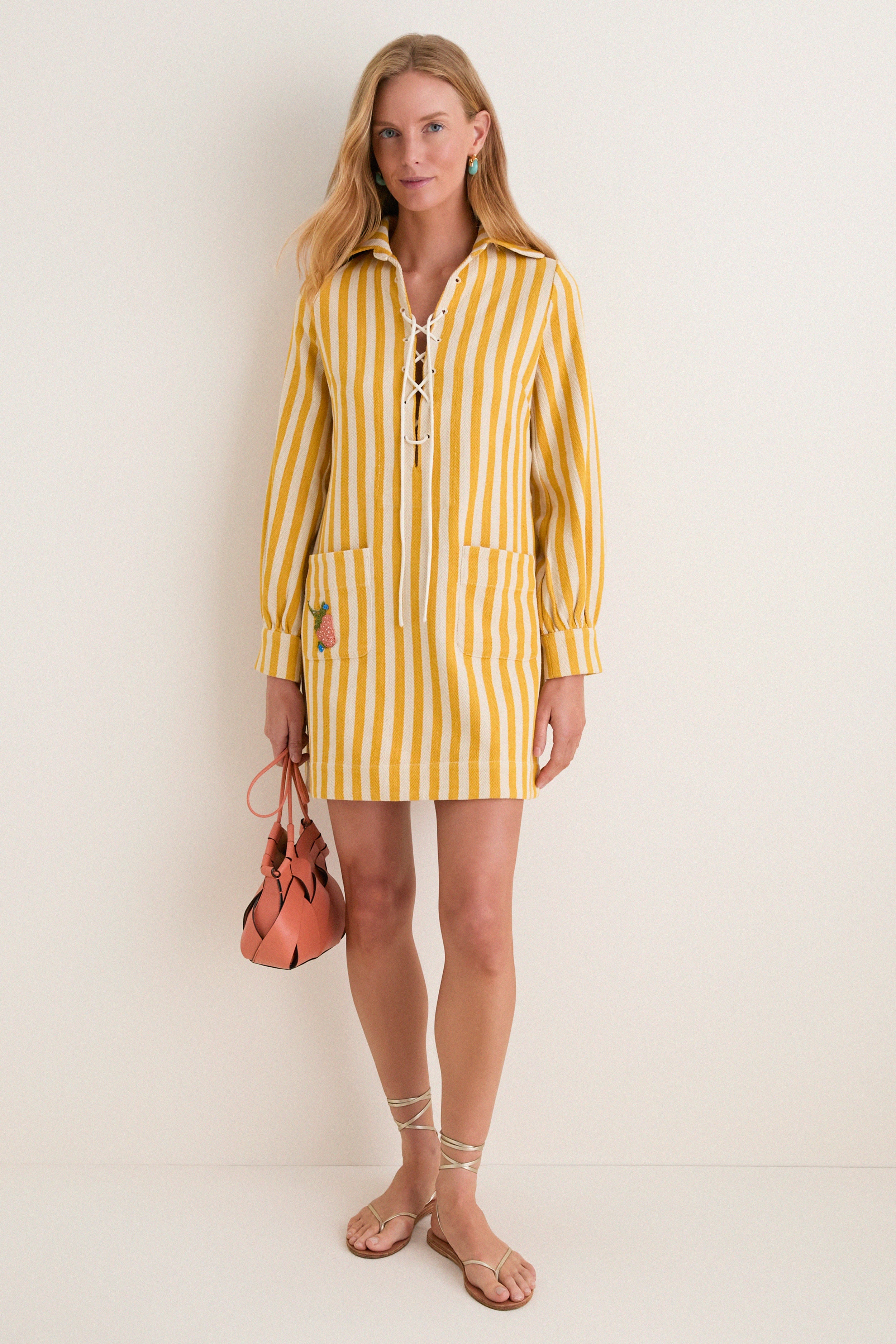 Off-White Isadora Sunlight Stripe Dress