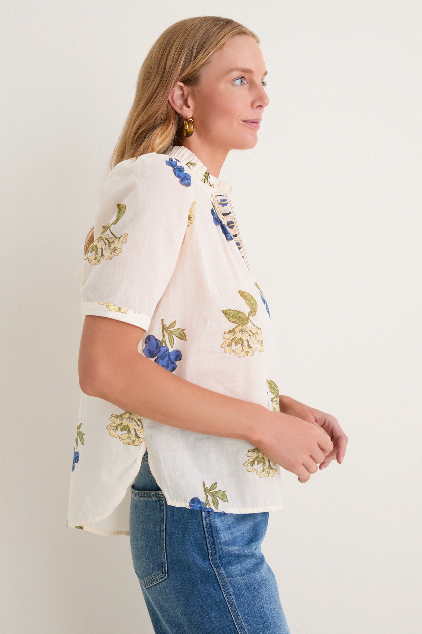 Off-White Winnie Blueberry Flora Shirt
