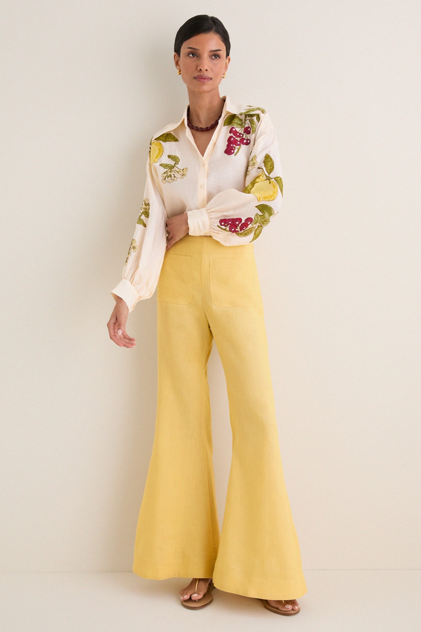 Off-White Emery Four Fruit Silk Shirt