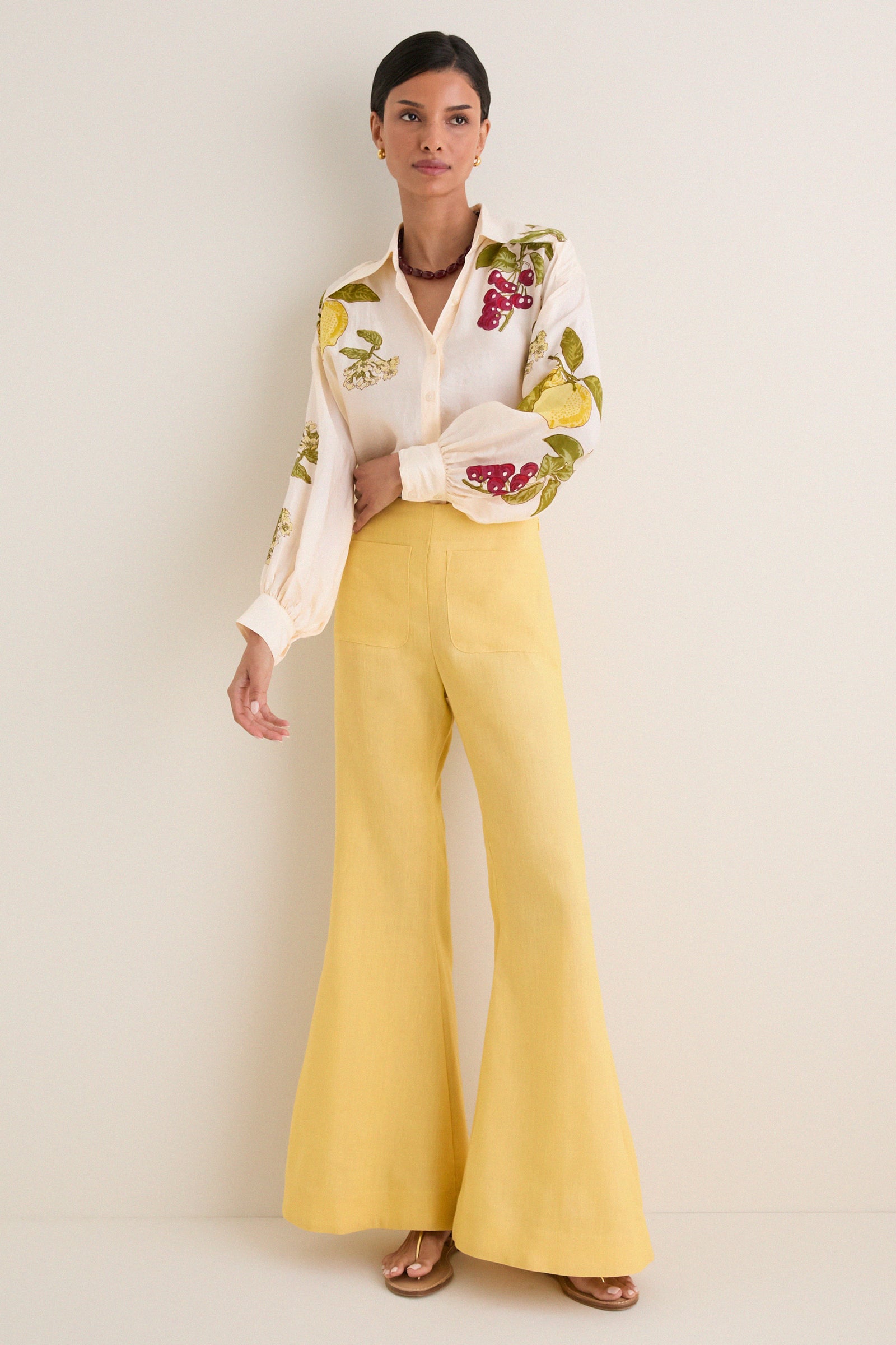 Off-White Emery Four Fruit Silk Shirt