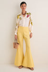 Light Yellow Farah Sunlight Linen Pant
