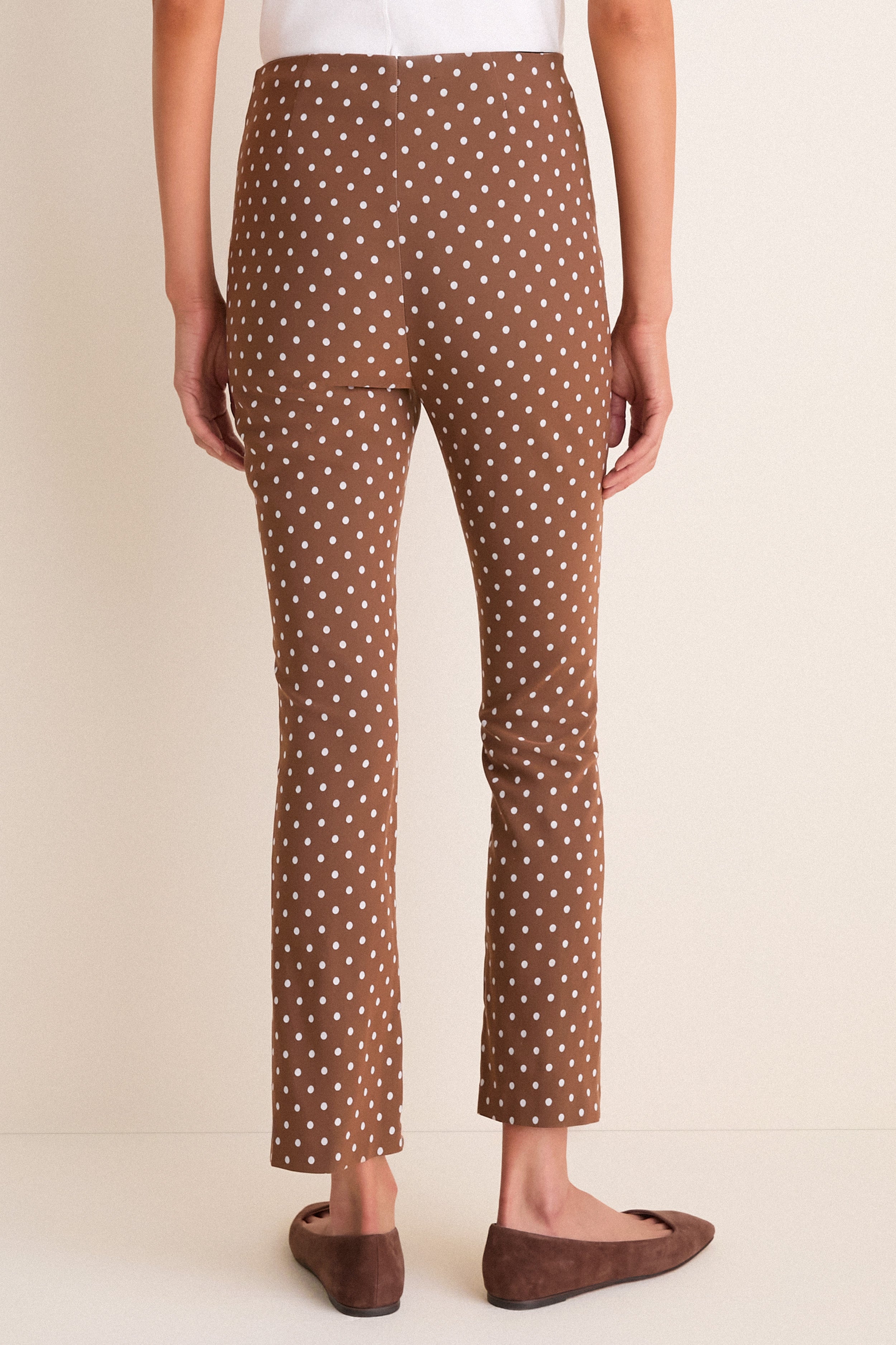 Cocoa Dot Stretch Jacquard Ashford Pants | Tuckernuck