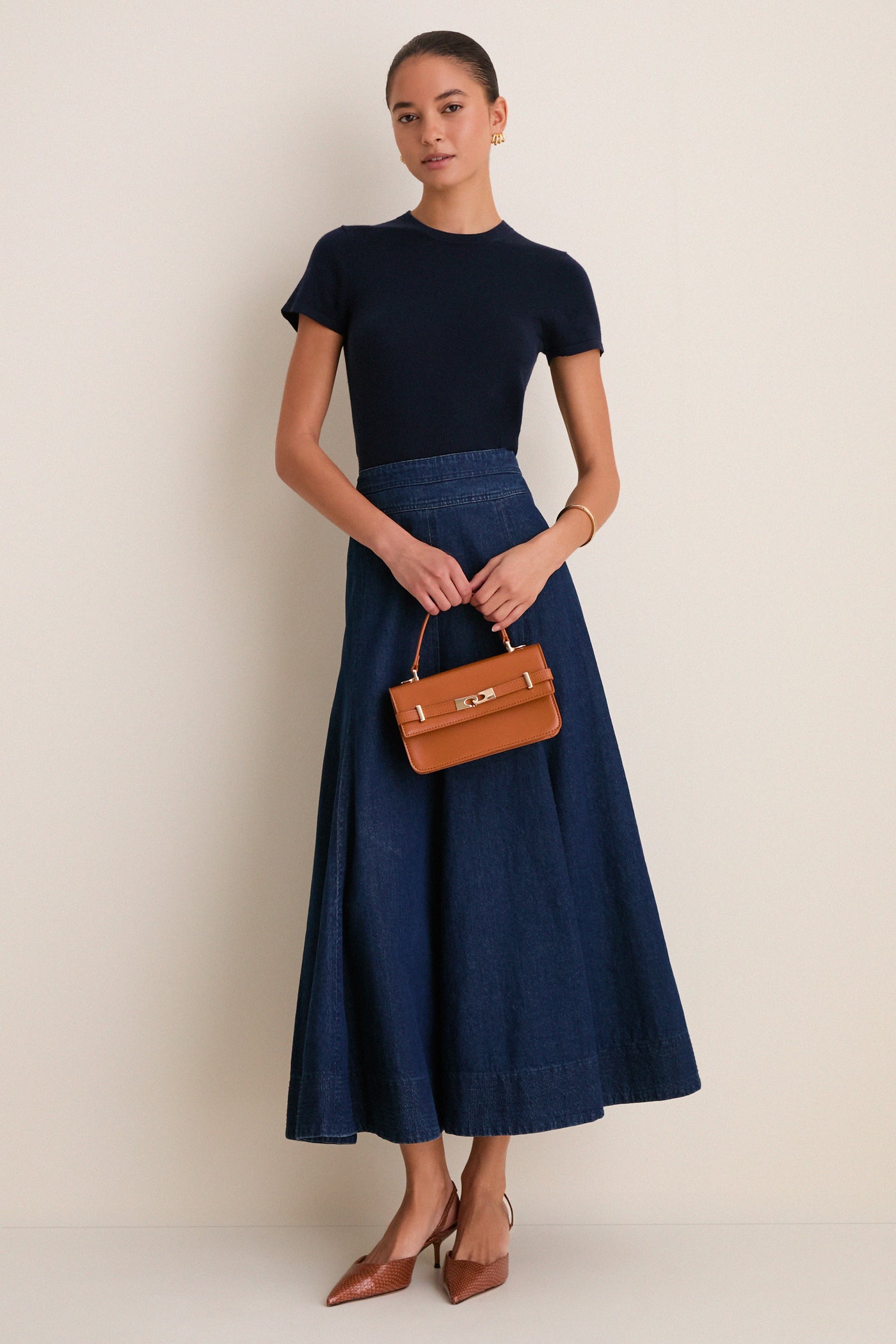 Cognac Lily Crossbody