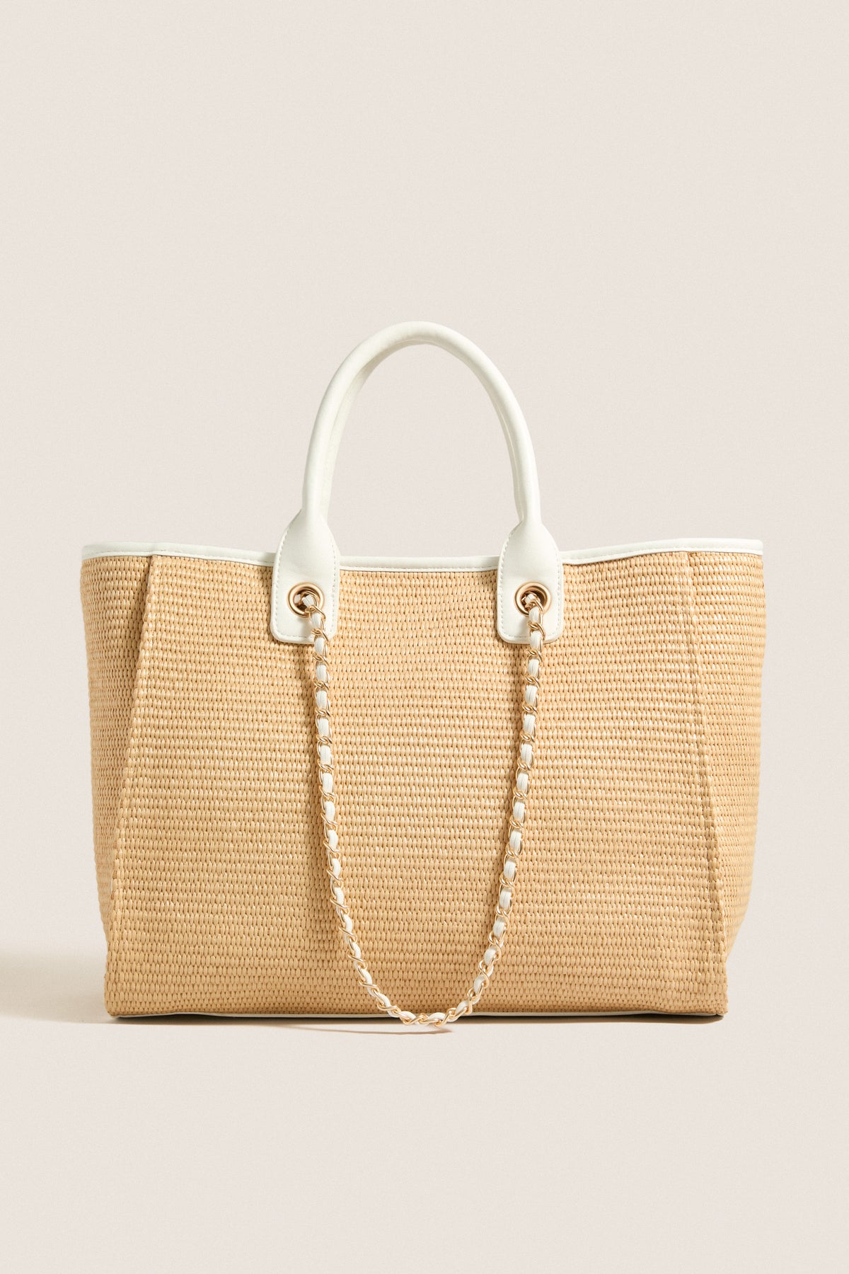 Natural White Jaxon Tote