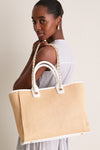 Natural White Jaxon Tote