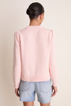 Light Pink Cropped Cotton Puff Sleeve Americana
