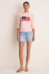 Light Pink Cropped Cotton Puff Sleeve Americana