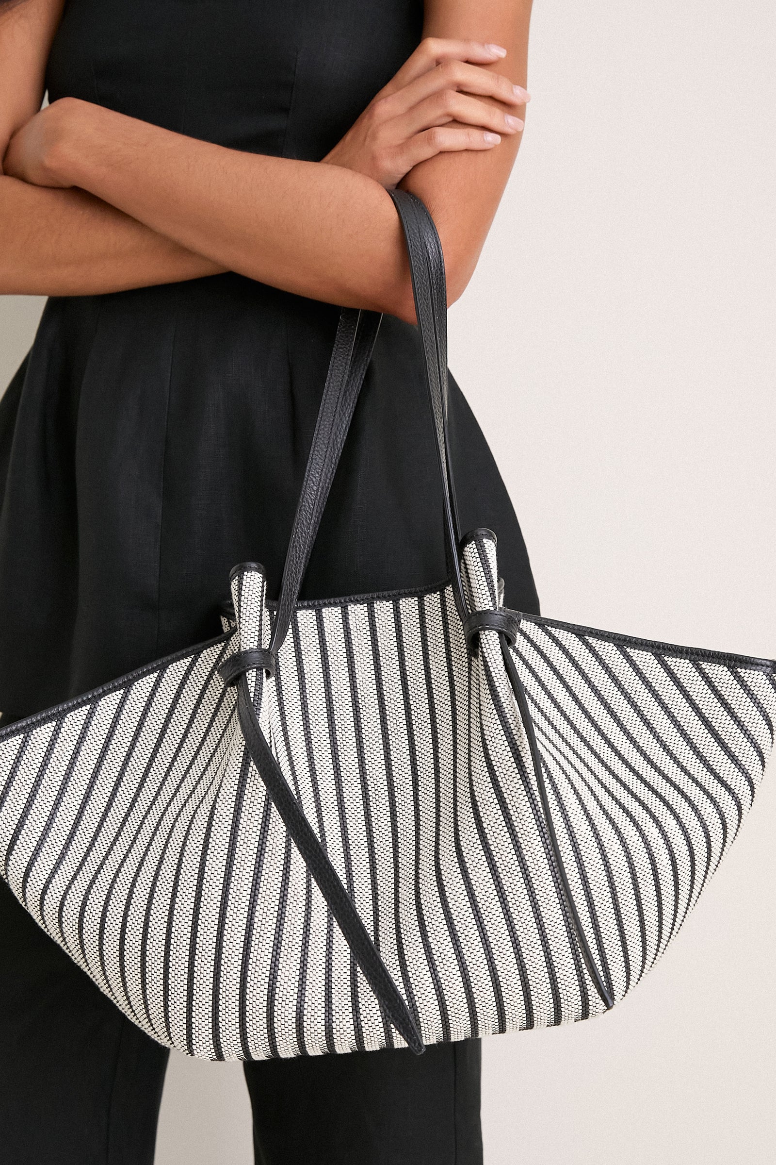 Striped Large Mochi Bag