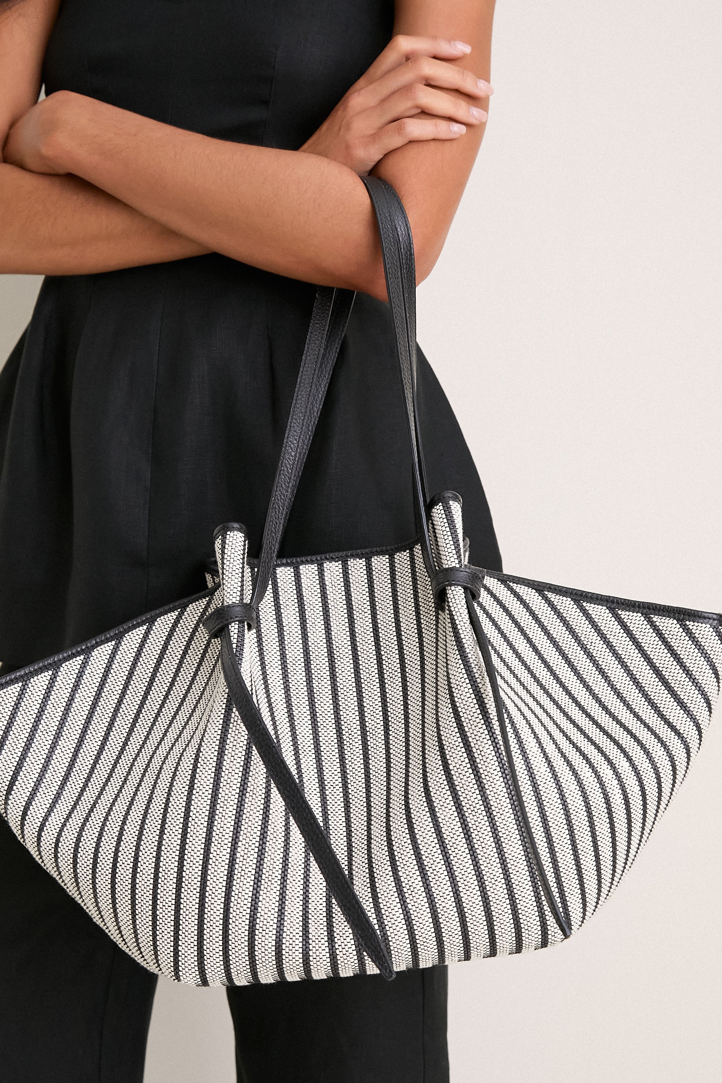 Striped Large Mochi Bag