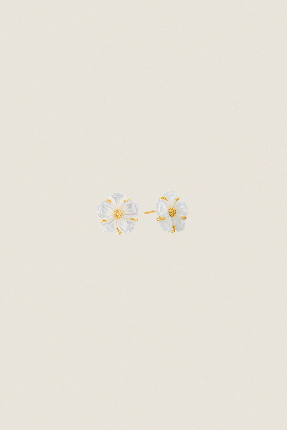 Mother of Pearl Meadow Garden Petite Stud Earrings