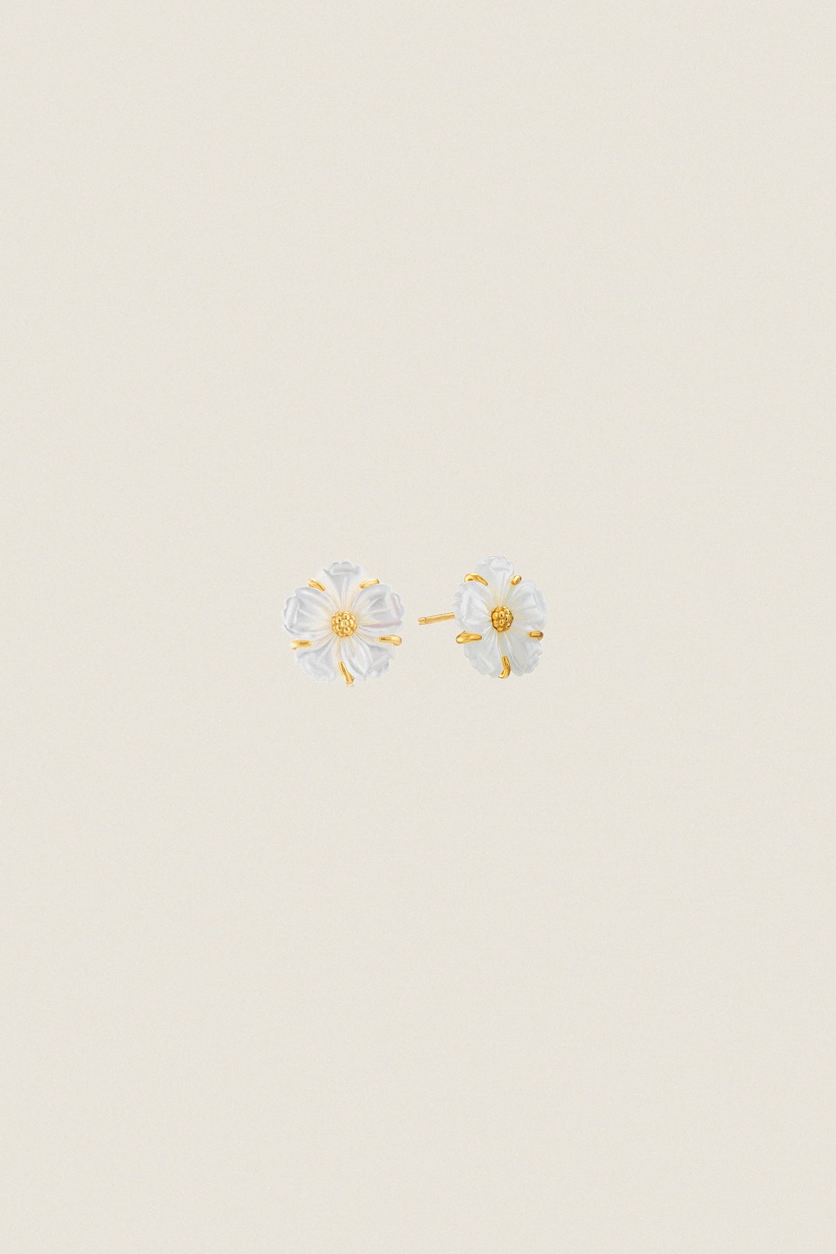 Mother of Pearl Meadow Garden Petite Stud Earrings