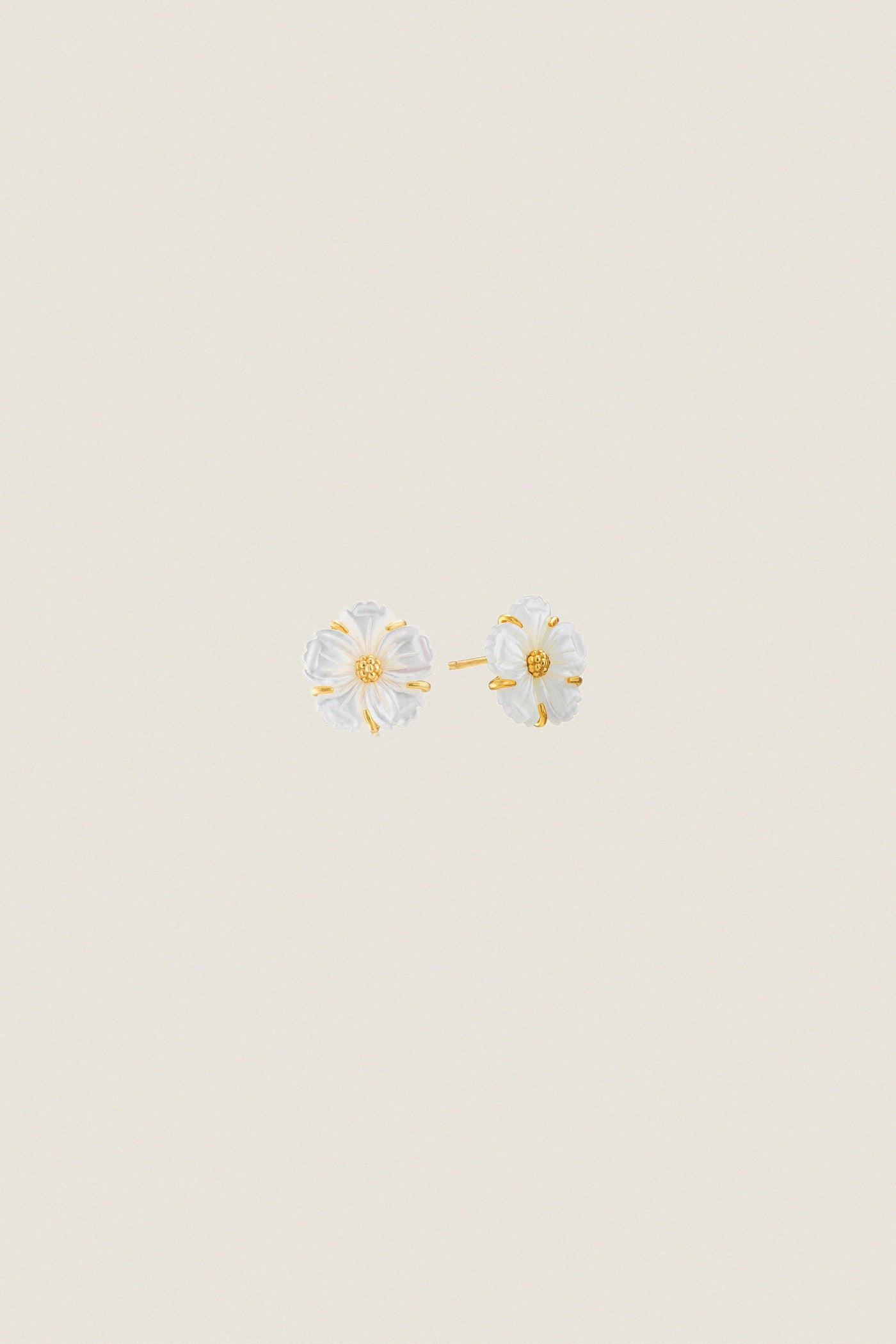 Mother of Pearl Meadow Garden Petite Stud Earrings