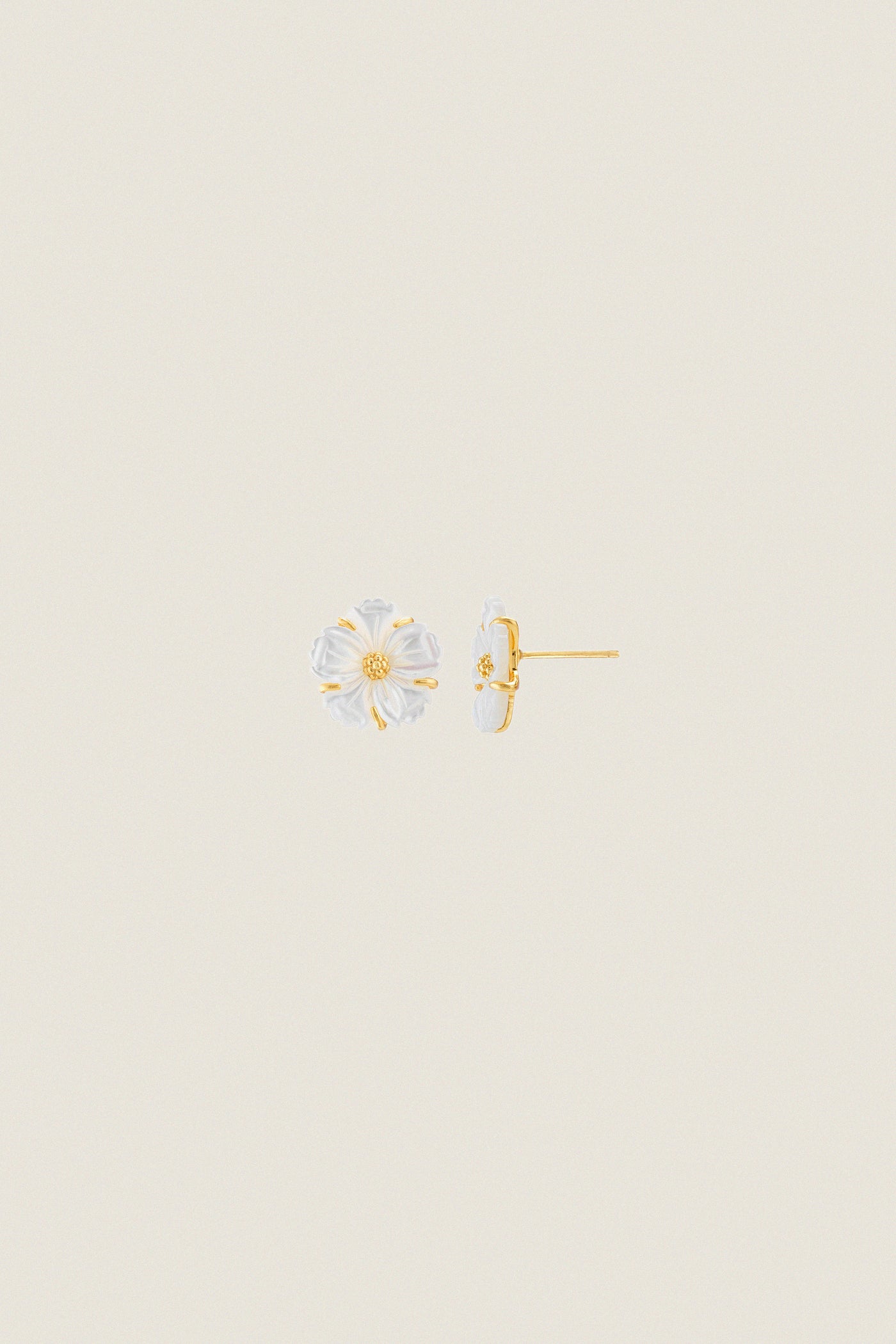 Mother of Pearl Meadow Garden Petite Stud Earrings