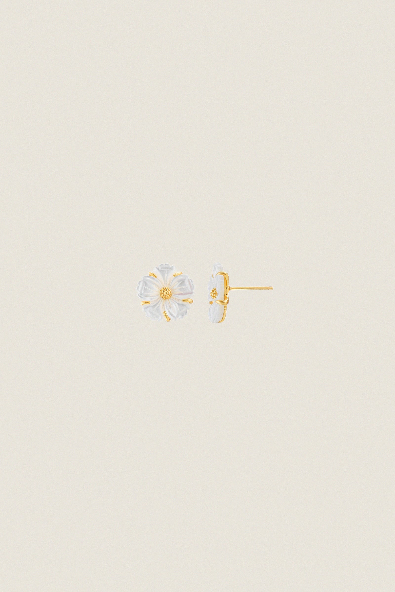 Mother of Pearl Meadow Garden Petite Stud Earrings