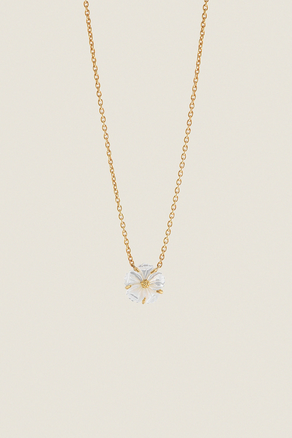 Mother of Pearl Meadow Garden Petite Station Necklace
