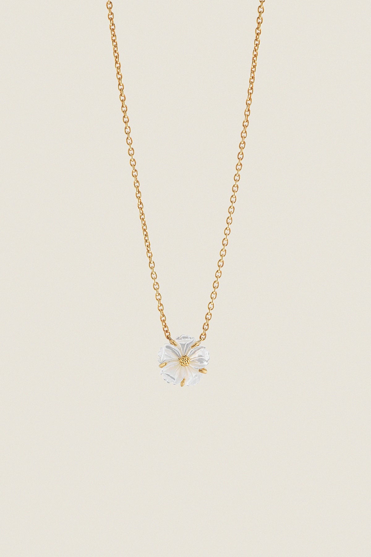 Mother of Pearl Meadow Garden Petite Station Necklace