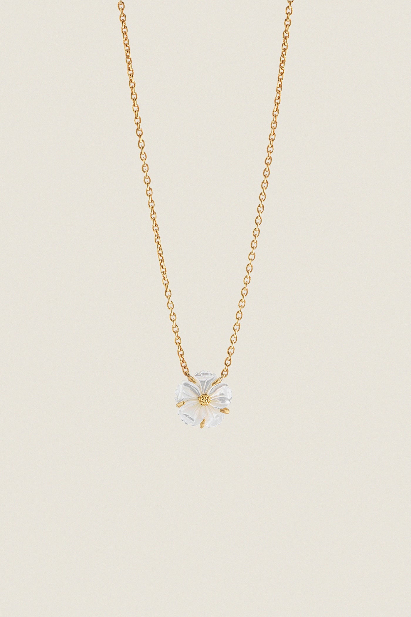Mother of Pearl Meadow Garden Petite Station Necklace