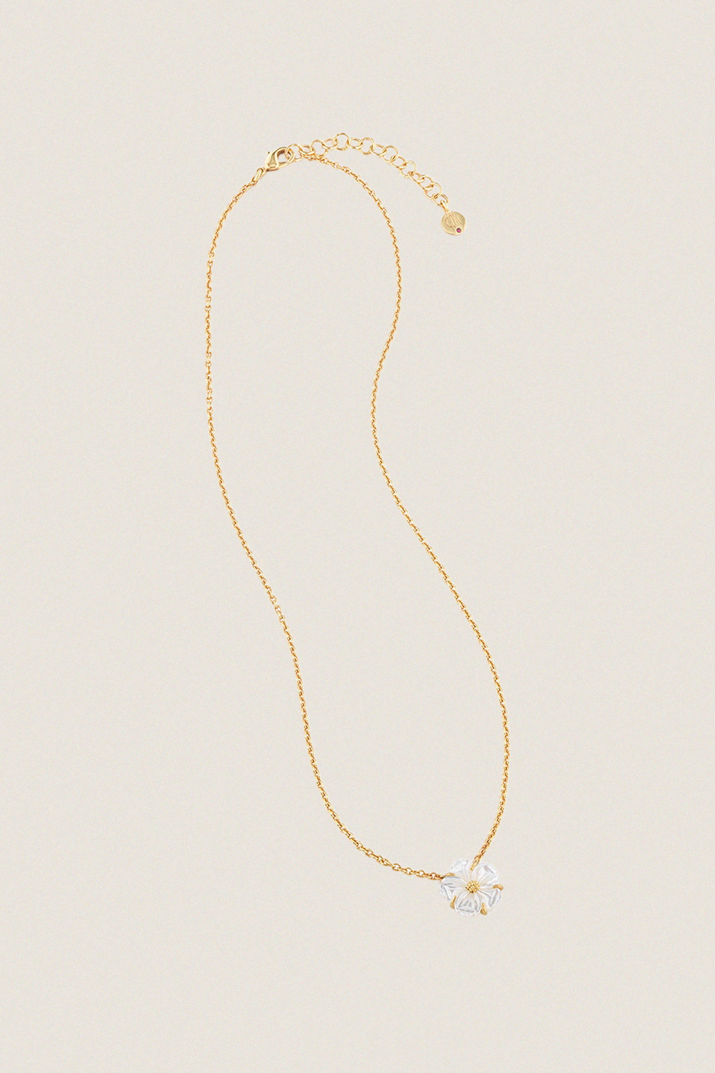 Mother of Pearl Meadow Garden Petite Station Necklace