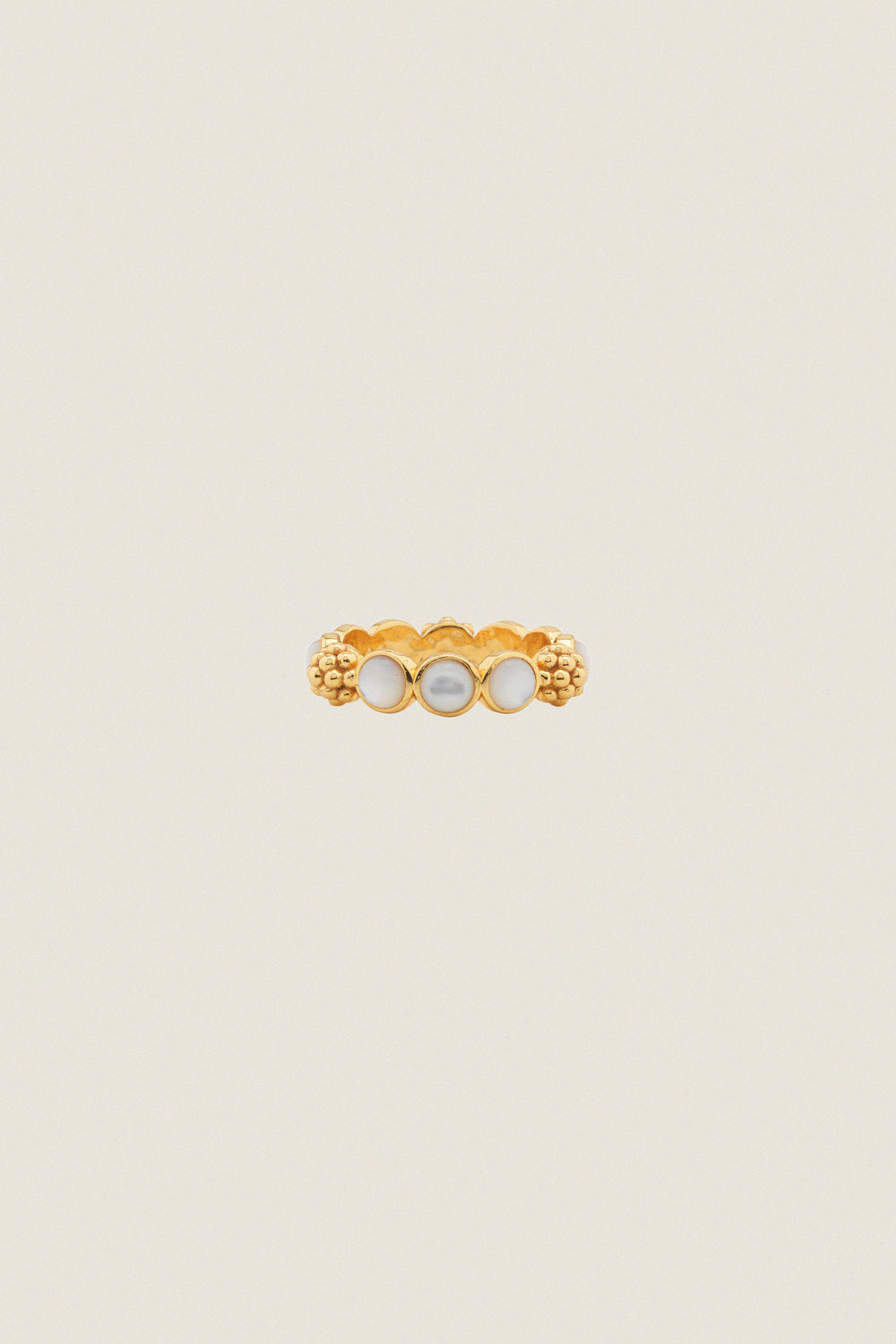 Mother of Pearl Berry Gem Ring