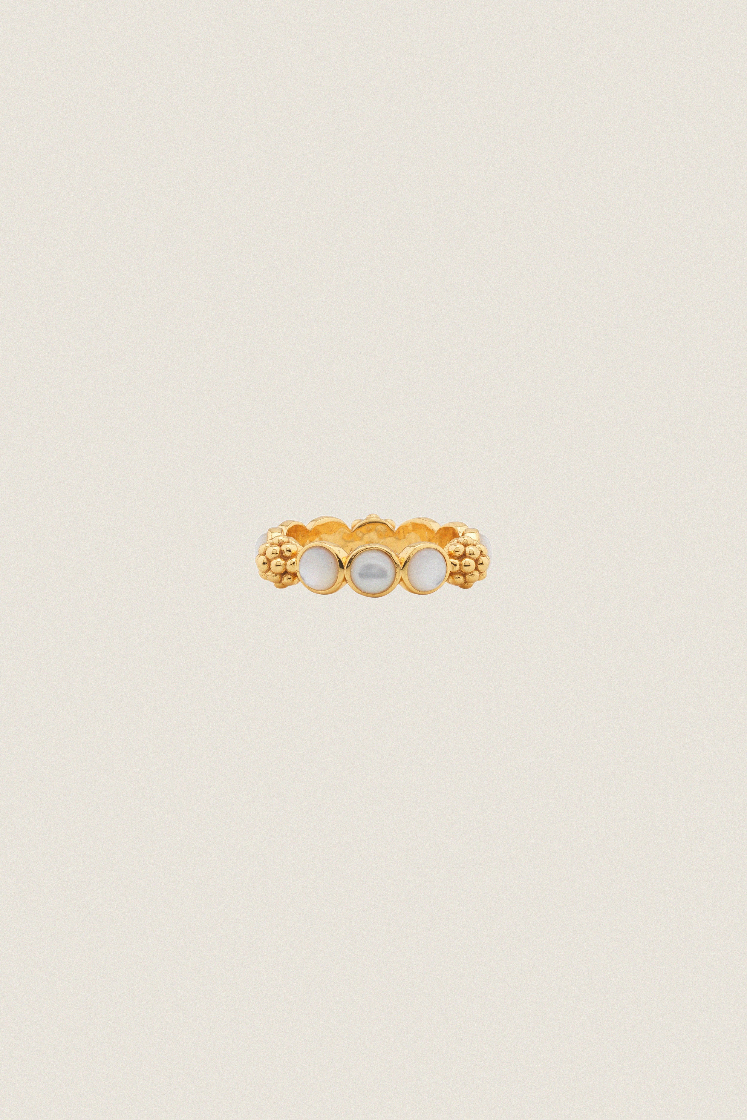 Mother of Pearl Berry Gem Ring
