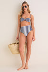 Marine Even Stripe Balconette Underwire Bikini Top