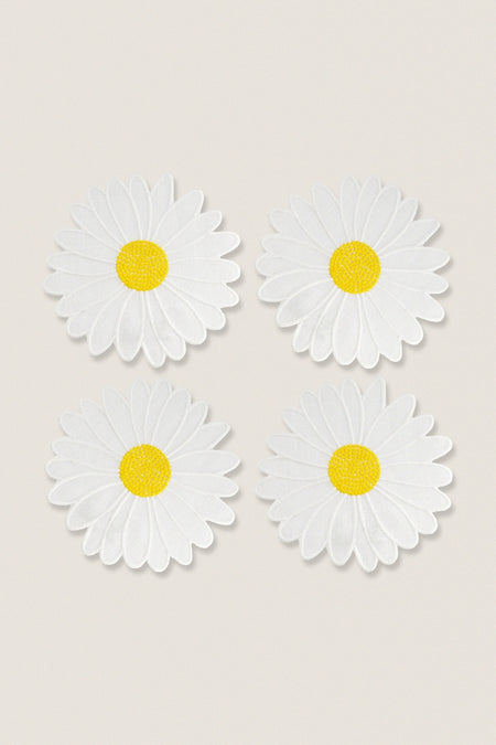 Daisy Rounds Cocktail Napkins (Set of 4)