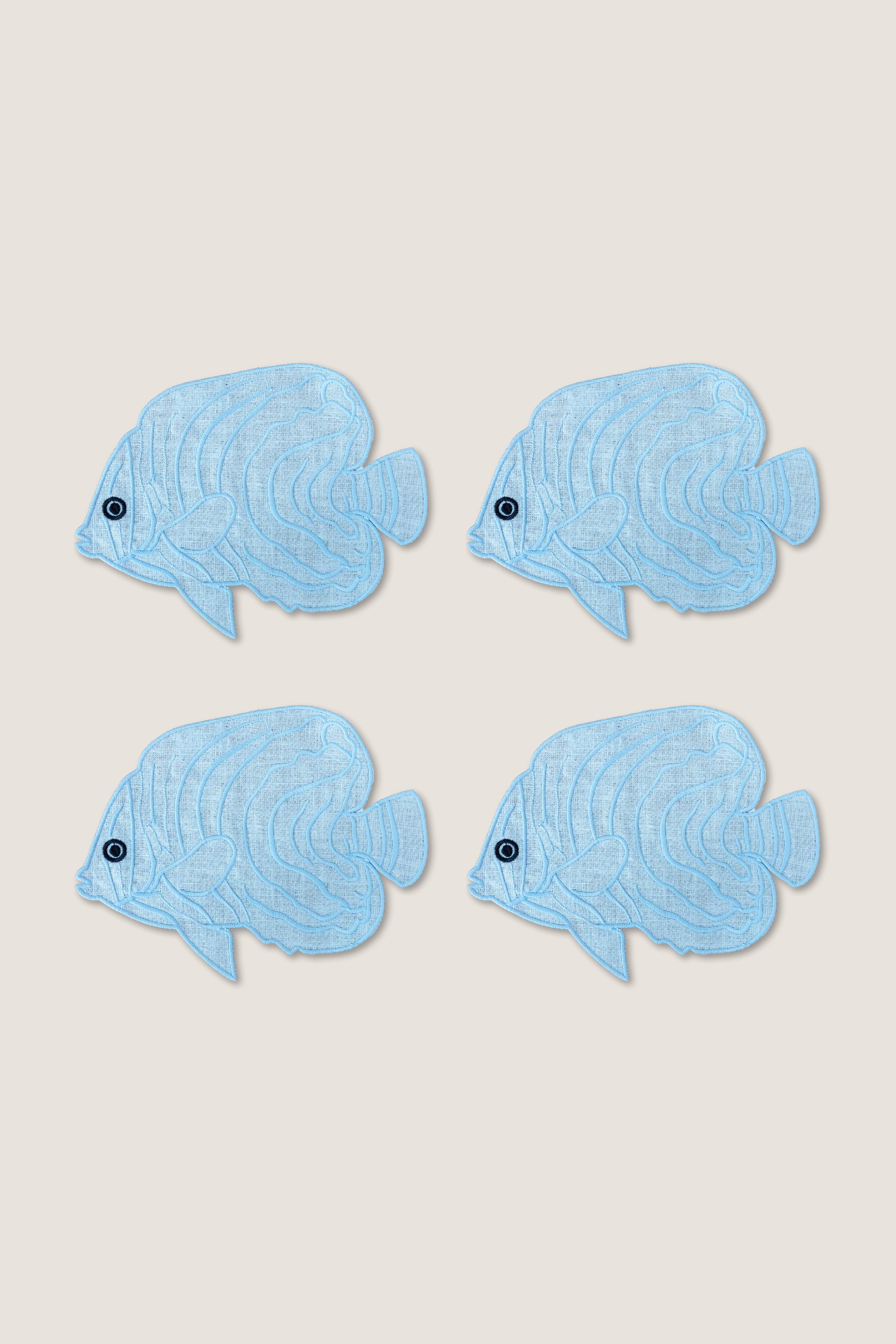 Fish Cocktail Napkins (Set of 4)