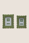 5x7 Green Wicker Weave Photo Frame