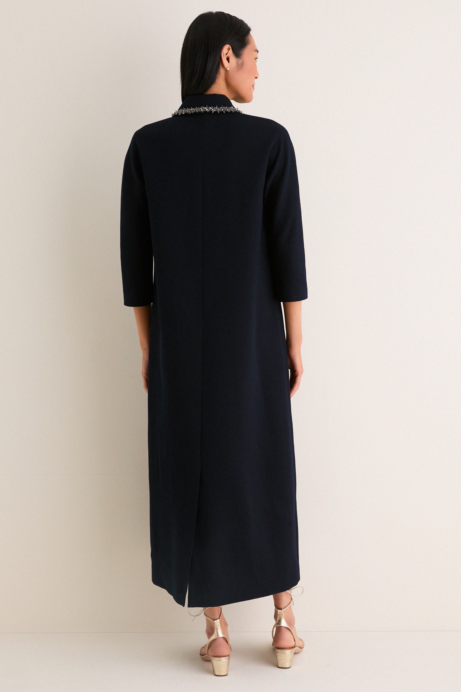 Navy Embellished Nicola Maxi Dress