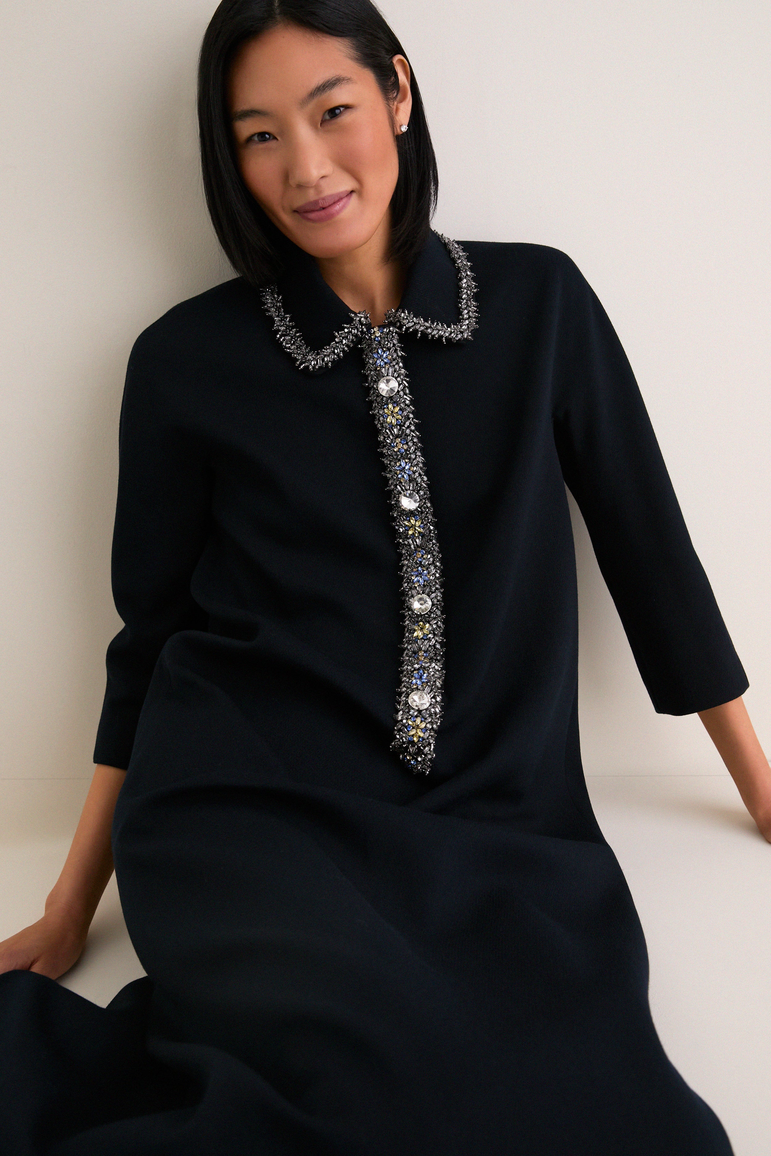 Navy Embellished Nicola Gown | Tuckernuck