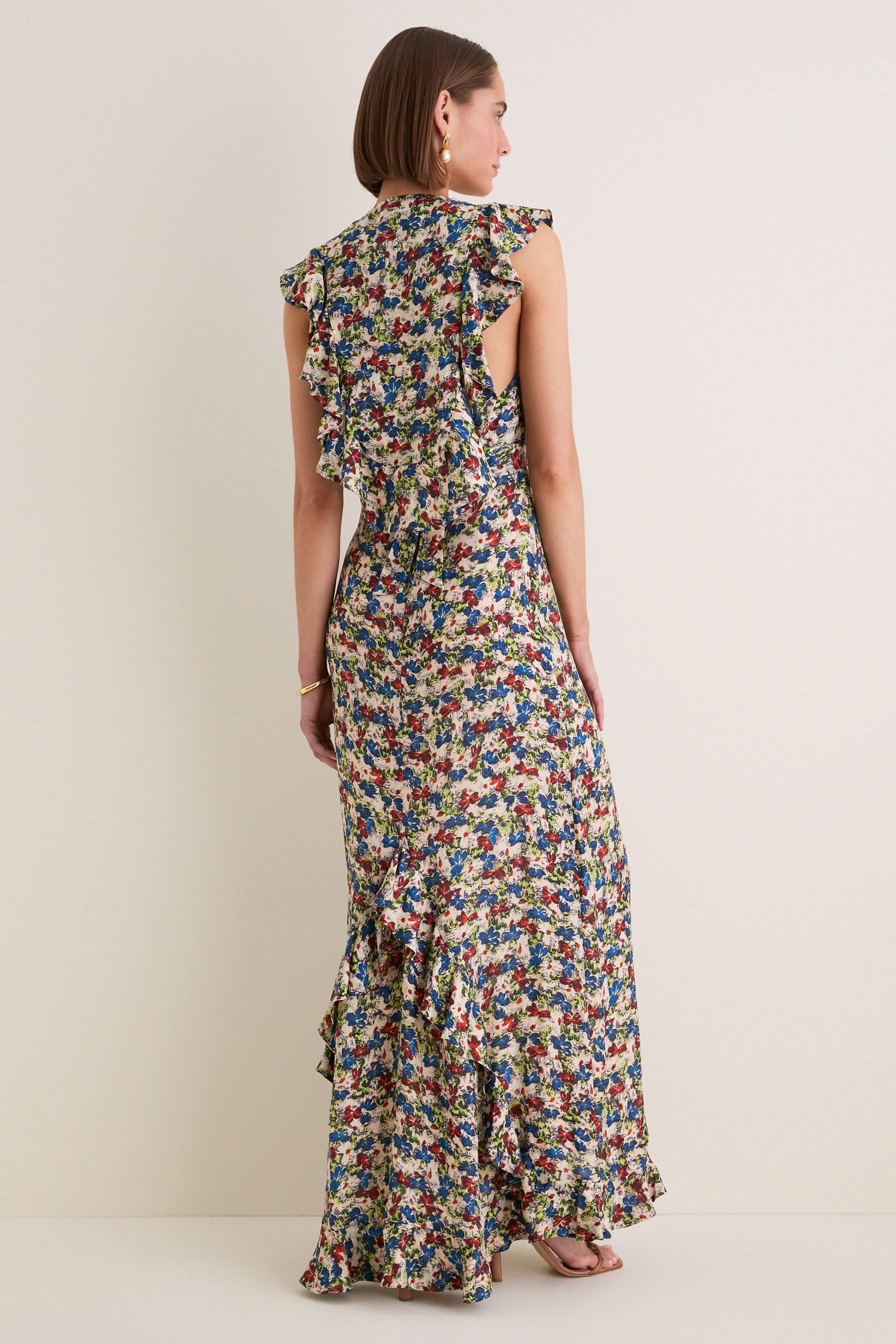 Ditsy Meadow Clemence Maxi Dress