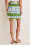 Olympia Fresco Payton Wrap Mini Skirt