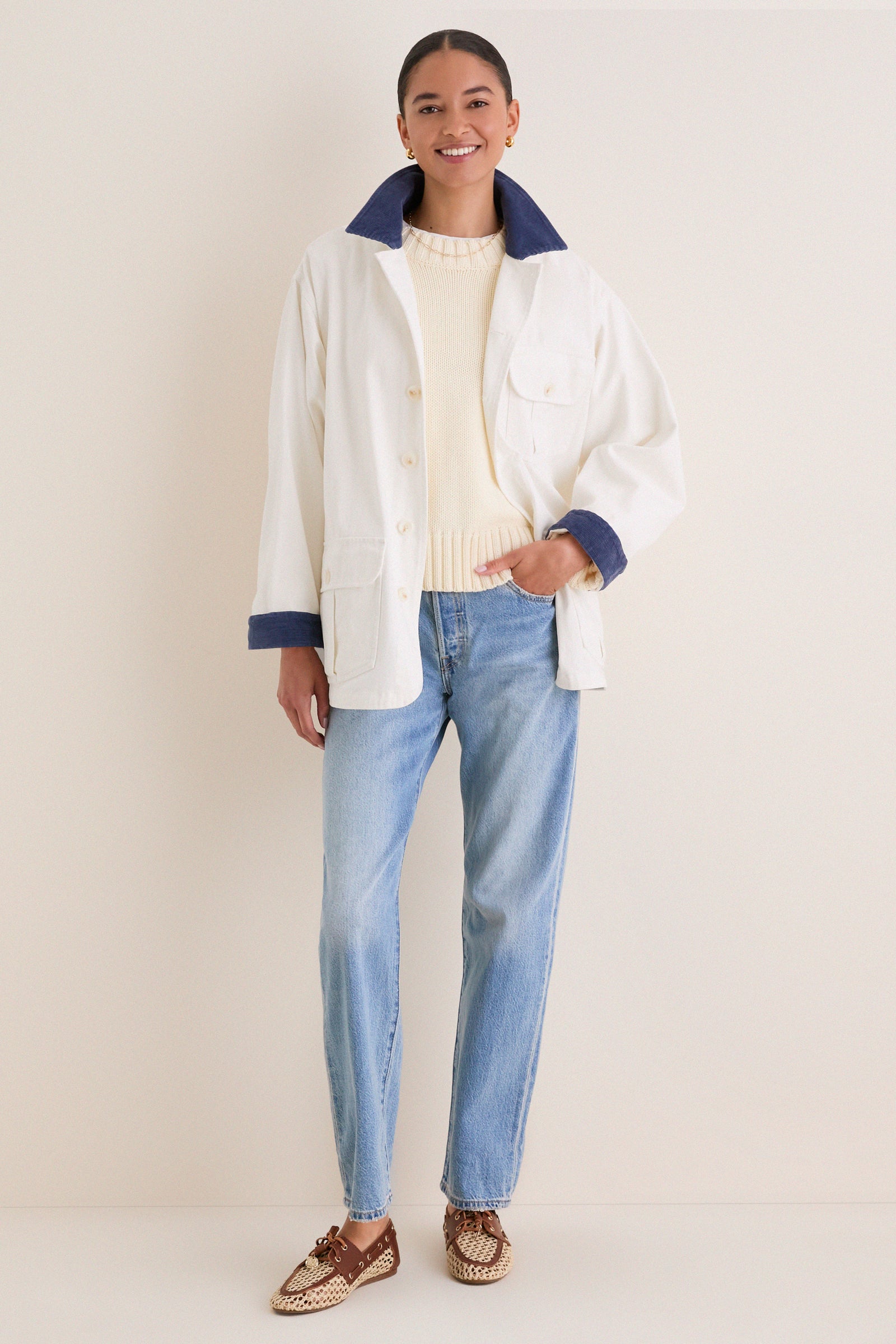 White Bunny Barn Jacket