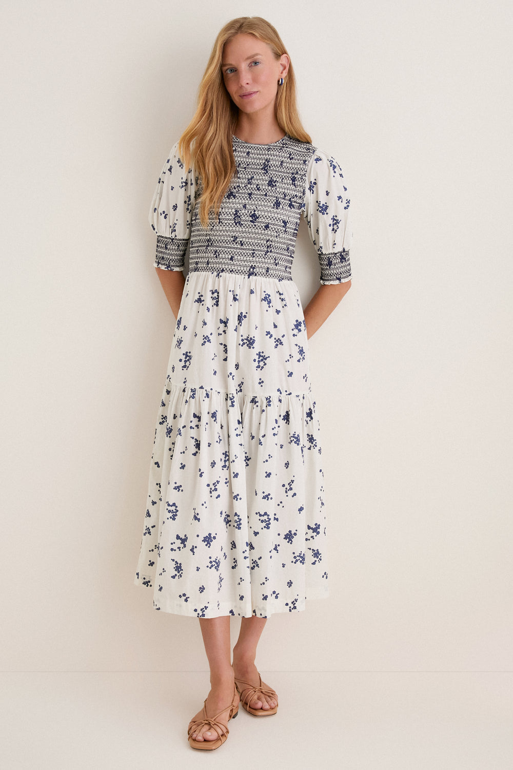 oliphant midi dress Oliphant Shirt Dress Midi-Nautilus Coral Shoptiques