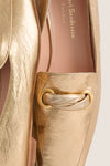 Gilded Gold Metallic Grain Ceylon Loafers