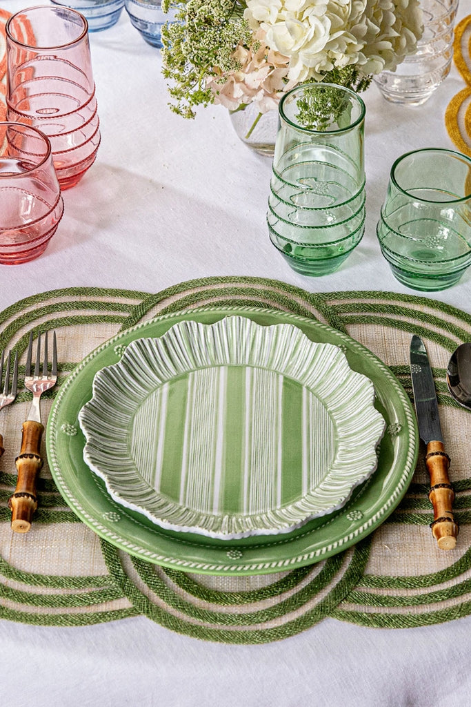 Seagrass Berry and Thread Melamine Dinner Plate (Set of 4)